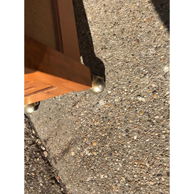 Brown Drop-Leaf Dining Table & 2 Chairs, 1960s, Set of 3 For Sale - Image 8 of 12