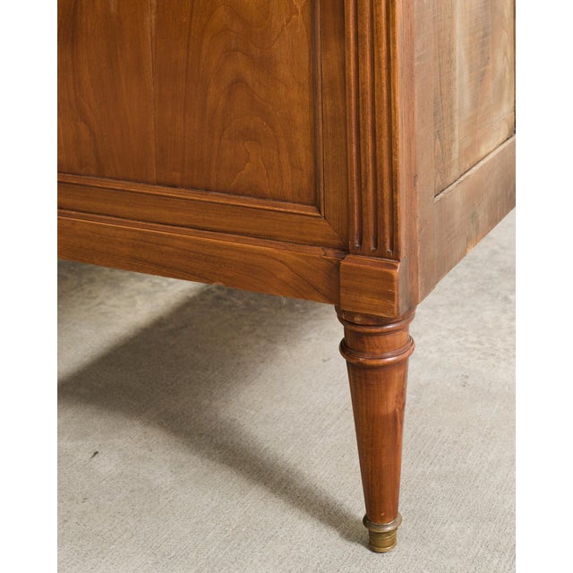 Pair of Louis XVI Style Marble Top Commodes Chest of Drawers For Sale - Image 14 of 18