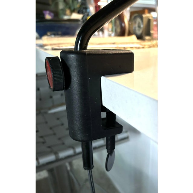 Pair Minimalist Clip-On Desk / Shelf Task Lights by Roger Tallon for Erco Leuchten Germany 1970s For Sale In Miami - Image 6 of 11