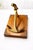 1960s Vintage Mid-Century Brass Anchor Sculpture on Campaign Wooden Base, 1960s For Sale - Image 5 of 8