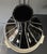 1950s Vintage Black Glass Vase with White Trim, 1950s For Sale - Image 5 of 17