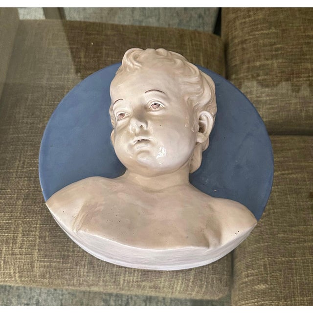 Traditional Italian Terracotta Bust Young Boy, Cantagalli Workshop For Sale - Image 3 of 16