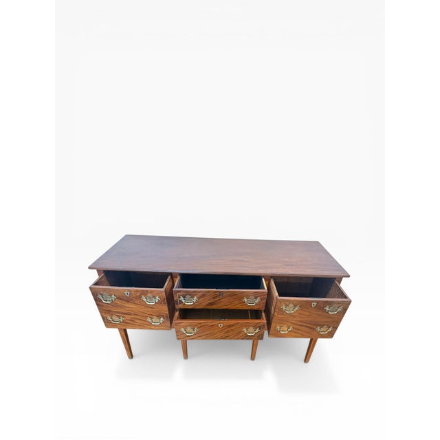 Early 20th Century Federal Revival Flame Mahogany Sideboard With Inlay For Sale - Image 4 of 18