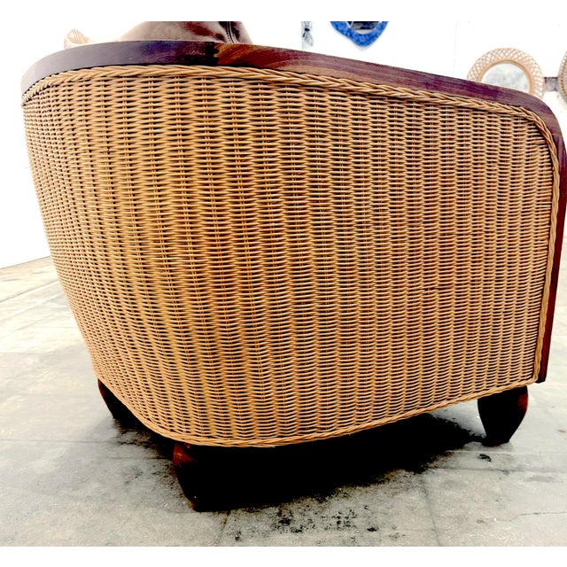 1920s Pair of Art Deco Lounge Chairs, France 1920 For Sale - Image 5 of 10