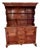 19th Century Pine Step Back Pewter Cupboard For Sale
