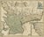 South Sweden Map with Inset of Halmstad – Antique Map by Frederik de Wit, c.1680 This richly detailed antique map titled...