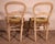 Wood Polychrome Wooden Straw-Seated Chairs, 1950s, Set of 2 For Sale - Image 7 of 11