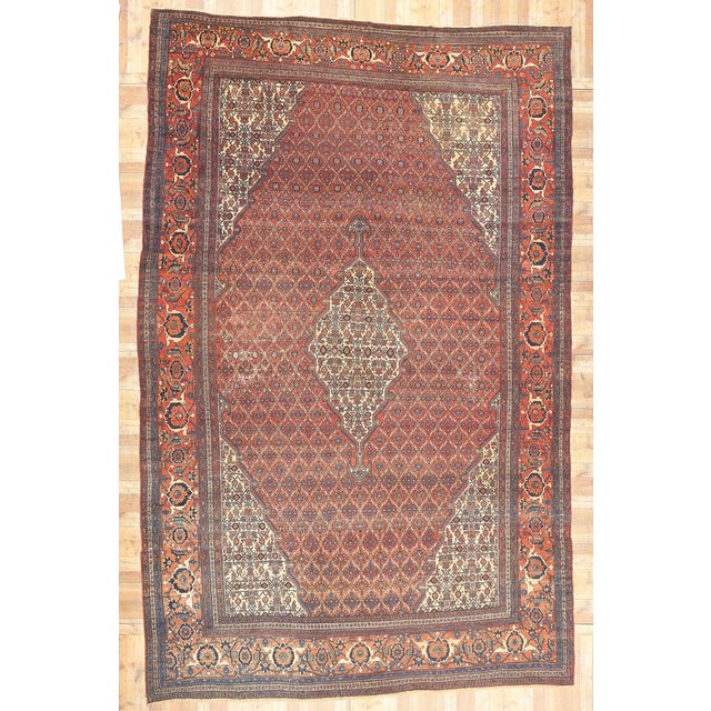 Late 19th Century Persian Bibikabad Rug, 12'11 X 20'00 For Sale - Image 9 of 9