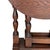 1930s William and Mary Style Drop Leaf Chair-Side Table in Distressed Oak For Sale - Image 9 of 12