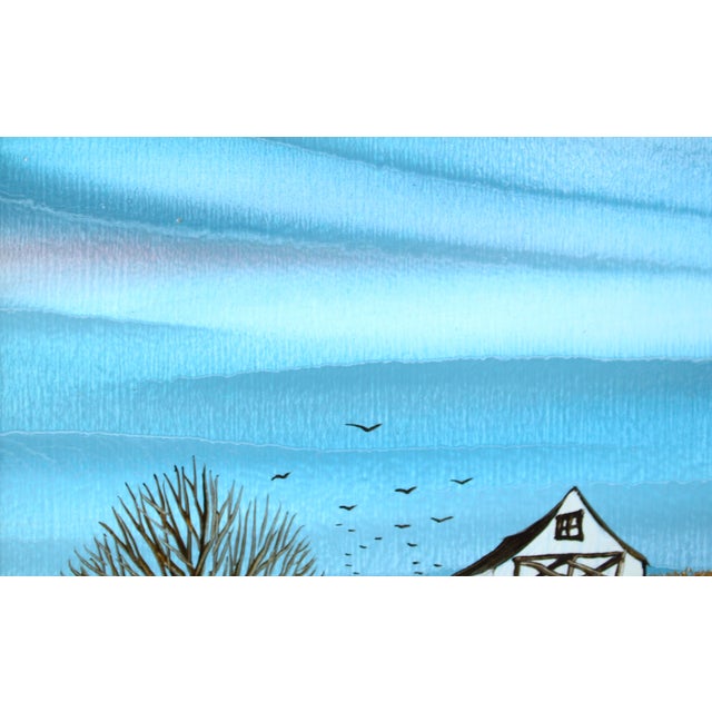 Barn in Autumn - Small Country Landscape With Tree by M. Lemieux For Sale In Monterey, CA - Image 6 of 8