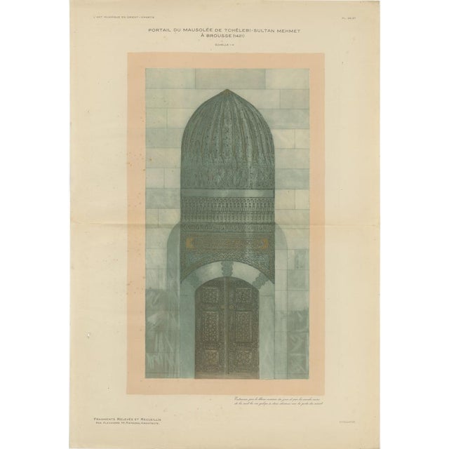 Alexandre M. Raymond, Green Tomb Portal Bursa, 1924, Paper For Sale - Image 9 of 9