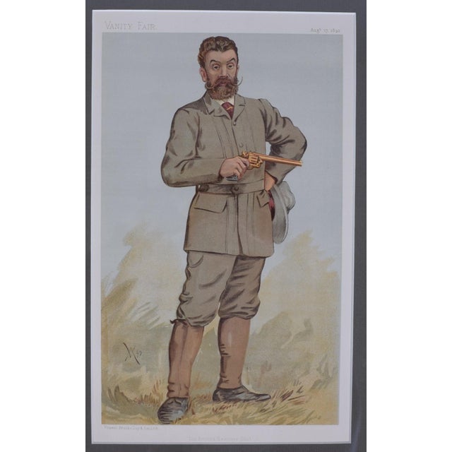 Print Sz: 13 5/8"H x 8 1/4"W Frame Sz: 17 1/4"H x 11 3/4"W Walter Winans, The Record Revolver Shot Aug 17, 1893