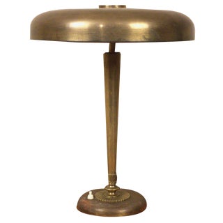 Swedish Art Deco Grace Brass Table Lamp by Einar Bäckström for Einar Bäckströms, 1930s For Sale
