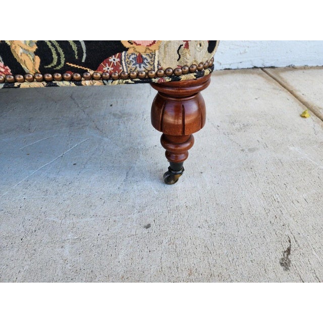 Oversized Ottoman Table Tufted Rolling Elephants Monkeys For Sale In Miami - Image 6 of 11