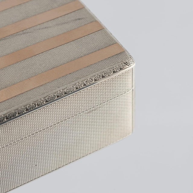 1920s Antique German Export Silver and Gilt Boxes, 1922, Set of 2 For Sale - Image 5 of 15