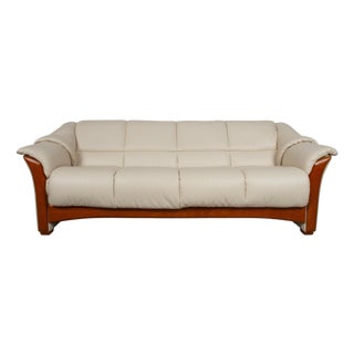 Oslo Four-Seater Sofa in Leather from Stressless For Sale