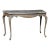 18th C. Italian Console Table W/Grey Marble Top & Nice Shapely Design For Sale