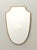 Gold Mid-Century Modern Wall Mirror in Brass and Wood, Italy, 1960s For Sale - Image 8 of 8
