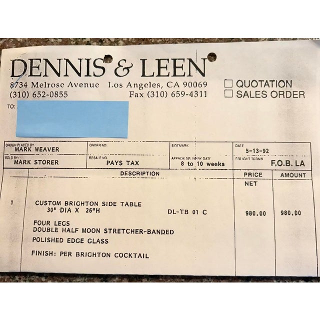 Metal 1990s Custom Dennis & Leen Roman Side Table For Sale - Image 7 of 8