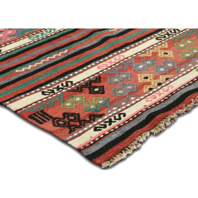 Traditional 1950s Turkish Kilim Rug For Sale - Image 3 of 6