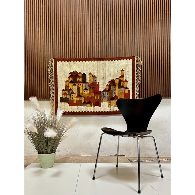 White Castle Kilim by Boguslaw Kaminski, 1960s For Sale - Image 4 of 15
