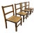 Antique English Pine Children's Chairs, Set of Four For Sale