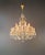 Art Deco Antique Art Nouveau Maria Theresa Crystal Chandelier Drop Chandelier Brass Glass For Sale - Image 3 of 11