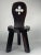 Sculptural Brutalist Chunky Tripod Stool in Oak, 1960s For Sale - Image 9 of 13