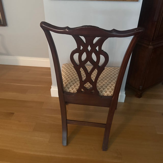 Chippendale Set of Ten George ||| Style Mahogany Dining Chairs For Sale - Image 3 of 11