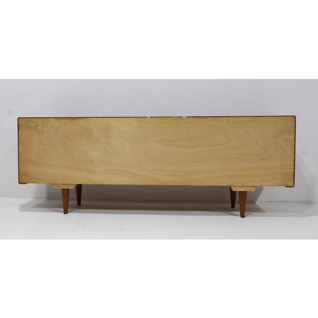 Vintage Sculptural Danish Teak h.p. Hansen Sideboard Credenza For Sale - Image 10 of 11