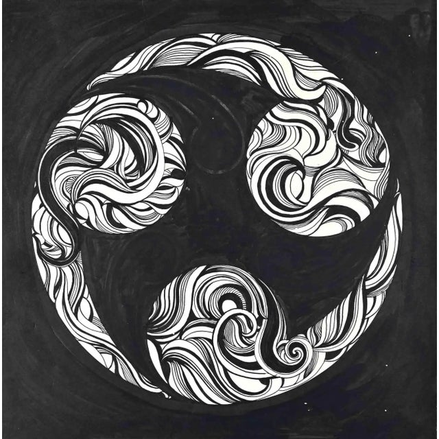 Composition is an original ink and watercolor drawing on paper, realized by the artist Antoine Mayo (1905-1990) in the...