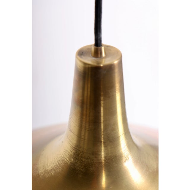 Mid-Century Brass Ceiling Lamp by T.H. Valentiner, 1960s For Sale - Image 4 of 8