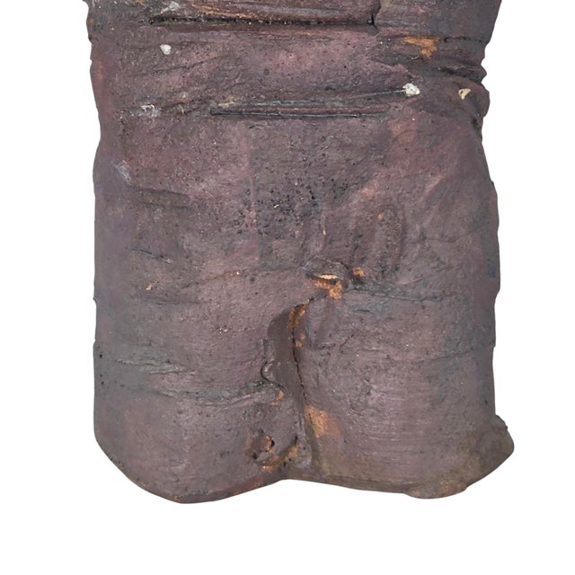 Claude Horan Signed Hawaiian Studio Pottery Female Sculpture 14" For Sale - Image 11 of 18