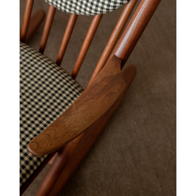 Wood Vintage Danish Teak Model 182 Rocking Chair by Frank Reenskaug for Bramin, 1950s For Sale - Image 7 of 18