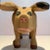 Folk Art Vintage Rory Alvarez Folk Art Cottonwood Pig Large Figure, Made in New Mexico For Sale - Image 3 of 9