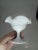 1950s 1950s Indiana Milk Glass Ruffled Grape and Leaves Small Compote Sundae Dish For Sale - Image 5 of 7