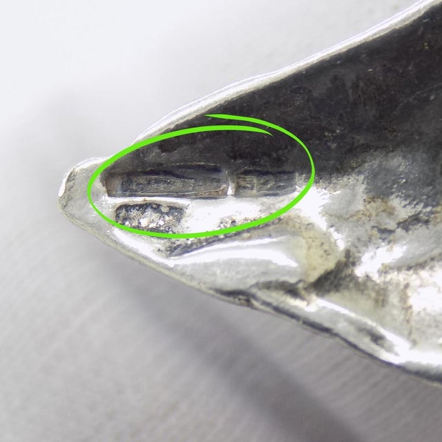 Vintage Italian Handmade Genuine Sterling Silver Life Size Snail Solid Figurine Sculpture For Sale - Image 9 of 11