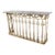 Antique Belgian Painted Iron Balcony Console Table With Marble Top, Circa 1900 For Sale