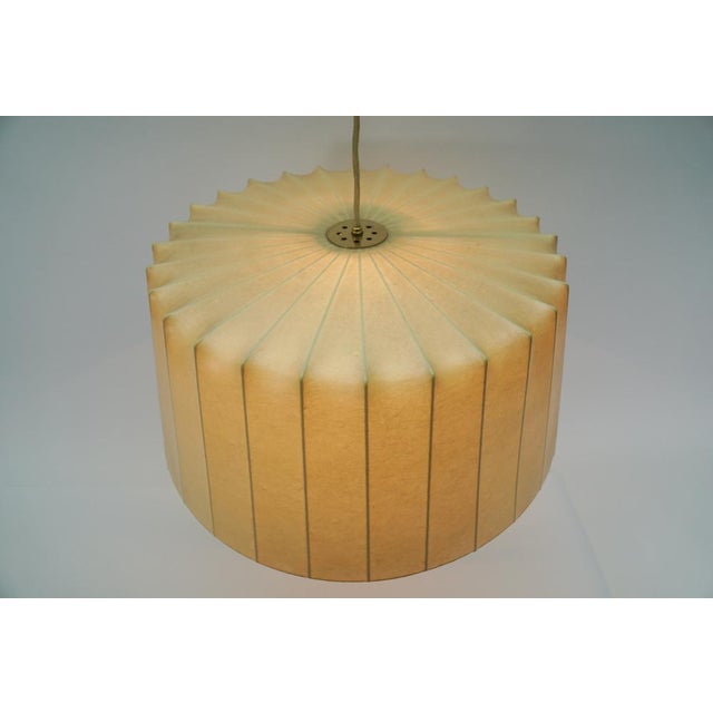 Cocoon Adjustable Hanging Lamp by Münchener Werkstätten, Germany, 1950s For Sale - Image 9 of 14