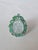 Metal Set in 18k Gold, 13.39 Carats Carved Aquamarine, Emerald & Diamond Cocktail Ring, Us Size 6 For Sale - Image 7 of 10
