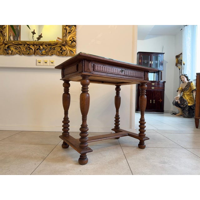 Contemporary Small Sewing Table in Pine For Sale - Image 3 of 11