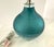 Aqua Blue Carved Art Glass Crystal Table Lamp For Sale In Detroit - Image 6 of 8