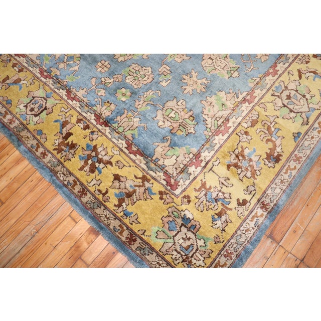 Large Antique Turkish Oushak Rug - 11'2" x 16'1" For Sale - Image 9 of 10