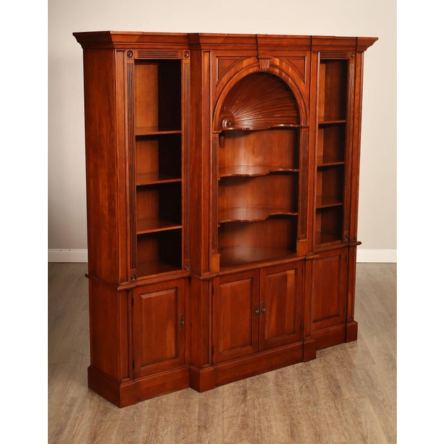 Chippendale Harden Chippendale Style Cherry Library Bookcase For Sale - Image 3 of 18