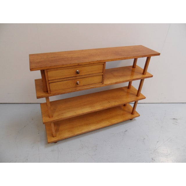 Vintage Open Bookcase in Wood, 1950s For Sale - Image 8 of 16