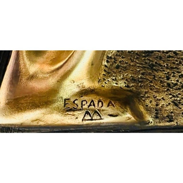 Mid-Century Modern 1960s Lovers Huge Brutalist Fiberglass Wall Sculpture Espada for Finesse Originals as Seen on Mad Men For Sale - Image 3 of 11