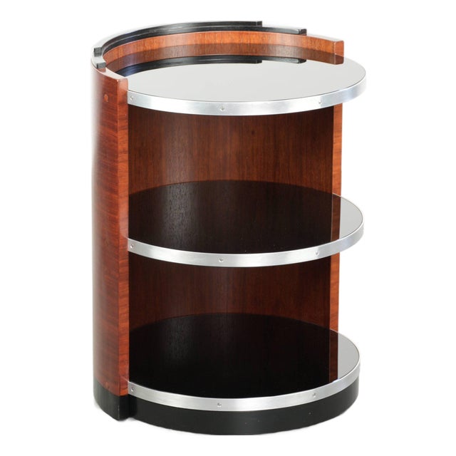 Side Table with Black Glass Tops from Schuitema For Sale