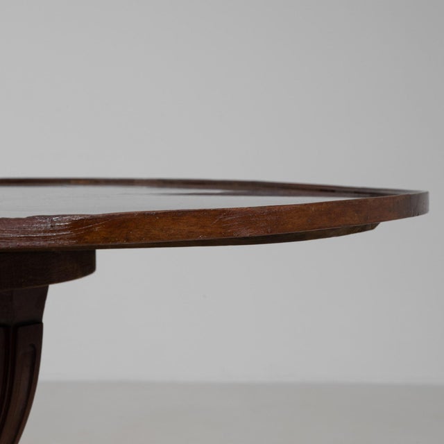 19th Century 19th Century France Rich Mahogany Round Pedestal Center Table For Sale - Image 5 of 10