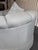 Textile Blue Channel Back Upholstered Pleated Skirt Sofa by Harden Furniture For Sale - Image 7 of 12