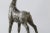 Contemporary Bronze & Silver-Tone Inlay Holiday Reindeer Candle Holder For Sale - Image 4 of 7